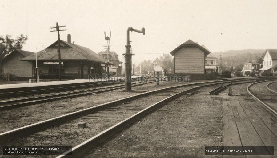 Postcard: Grand Trunk Railway station, North Stratford, New Hampshire